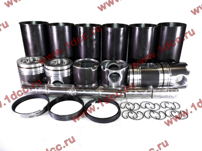 Поршневая группа 300 л.с. (гильзы+поршни+кольца+пальцы+кольца стопорные D=12) DF CUMMINS DONG FENG (ДОНГ ФЕНГ) 3917707,3948095 для самосвала фото 1 Киров
